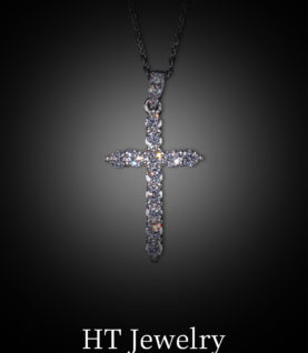 Mặt Dây Chuyền Cross Pendant Full Moissanite Silver s925