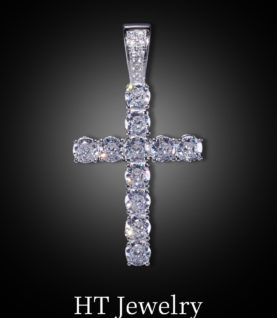 Mặt Dây Chuyền Cross Pendant Full Cz 5A+ Silver s925
