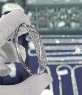Vòng Tay Cuff Nữ Bạc S925