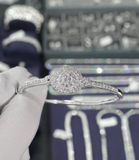 Vòng Tay Cuff Nữ Bạc S925