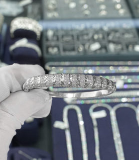 Vòng Tay Cuff Nữ Bạc S925