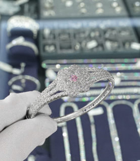 Vòng Tay Cuff Nữ Bạc S925
