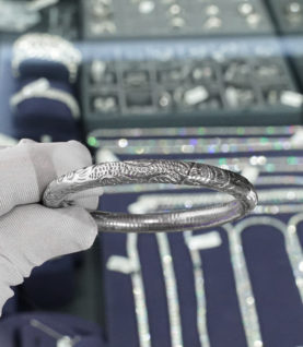 Vòng Tay Cuff Nữ Bạc S925