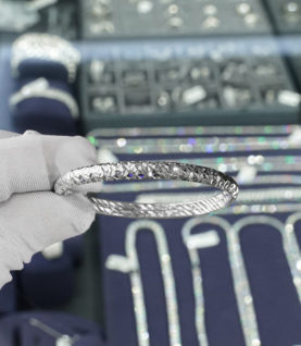 Vòng Tay Cuff Nữ Bạc S925
