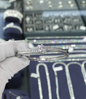 Vòng Tay Cuff Nữ Bạc S925