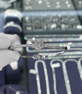 Vòng Tay Cuff Nữ Bạc S925