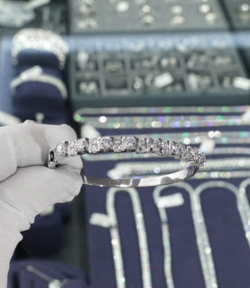 Vòng Tay Cuff Nữ Bạc S925