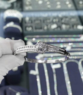 Vòng Tay Cuff Nữ Bạc S925