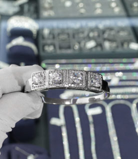 Vòng Tay Cuff Nữ Bạc S925