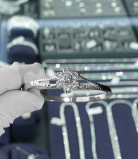 Vòng Tay Cuff Nữ Bạc S925
