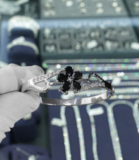 Vòng Tay Cuff Nữ Bạc S925