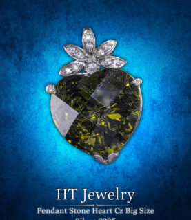 Mặt Dây Chuyền Pendant Ston Heart Cz Big Size Cz Silver s925
