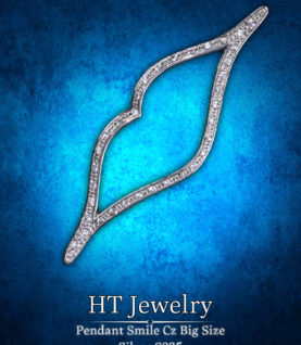 Mặt Dây Chuyền Pendant Smile Cz Big Size Silver s925