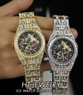 Đồng hồ Hip Hop máy cơ đính full sang trọng DHD019
