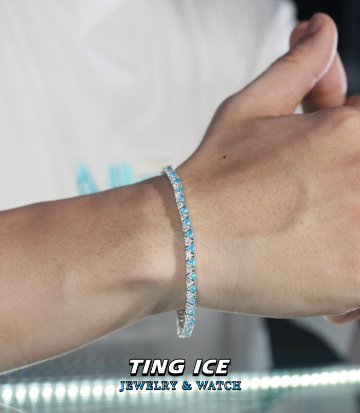 Lắc tay Tennis Bạc S925 Ice Bermuda