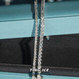 Lắc tay Tennis 3 ly Bạc S925 Full Moissanite