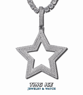 Mặt dây chuyền Star Bạc S925 Full Moissanite