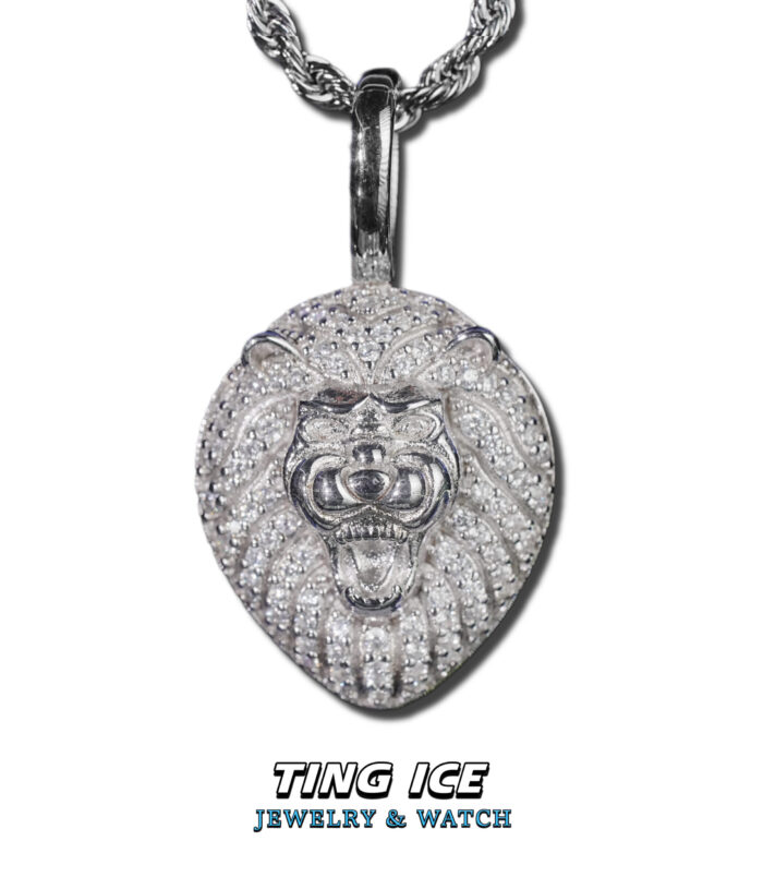 Mặt dây chuyền Lion Bạc S925 Full Cz 5A