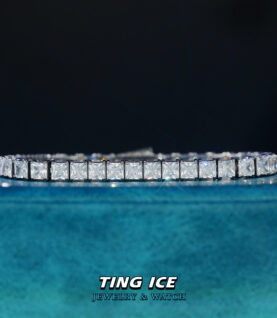 Lắc tay Tennis Baguette Vuông Full Ice Cz 5A
