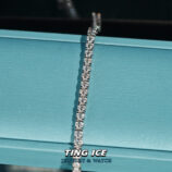 Lắc tay Tennis 3 ly Bạc S925 Full Moissanite