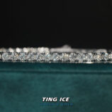 Lắc tay Tennis 3 ly Bạc S925 Full Moissanite