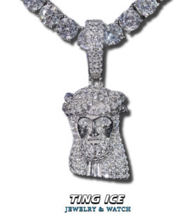 Mặt dây chuyền Jesus bạc S925 Full Cz 5A