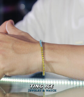 Lắc tay Tennis Blue Yellow Xanh Vàng Tươi Mát Mùa Hè 2025