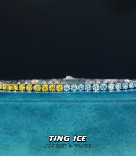 Lắc tay Tennis Blue Yellow Xanh Vàng Tươi Mát Mùa Hè 2025