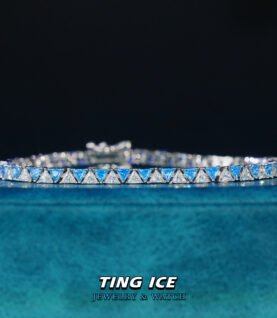Lắc tay Tennis Bạc S925 Ice Bermuda