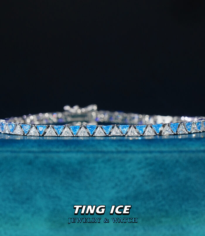 Lắc tay Tennis Bạc S925 Ice Bermuda
