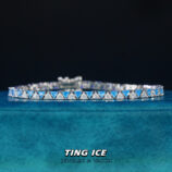 Lắc tay Tennis Bạc S925 Ice Bermuda