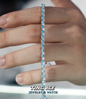 Lắc tay Tennis Bạc S925 Ice Bermuda