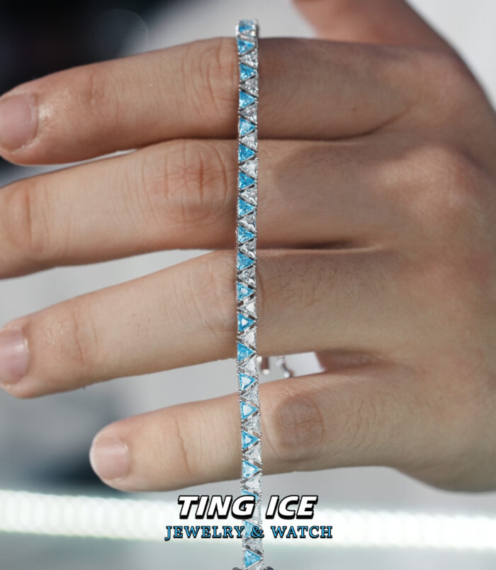 Lắc tay Tennis Bạc S925 Ice Bermuda