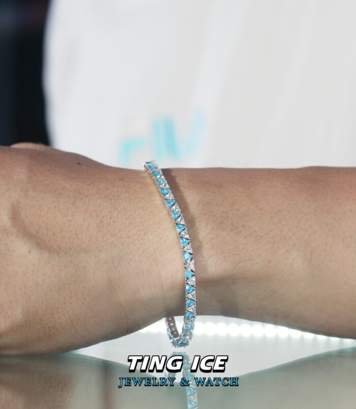 Lắc tay Tennis Bạc S925 Ice Bermuda