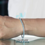 Lắc tay Tennis Bạc S925 Ice Bermuda