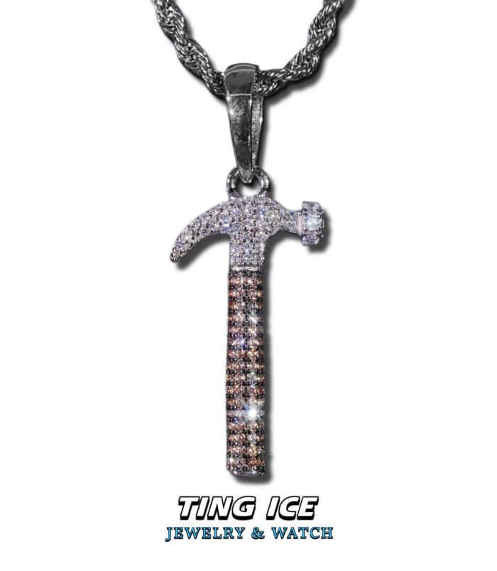Mặt dây chuyền Búa Hammer Bạc S925 Full Cz 5A