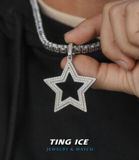 Mặt dây chuyền Star Bạc S925 Full Moissanite